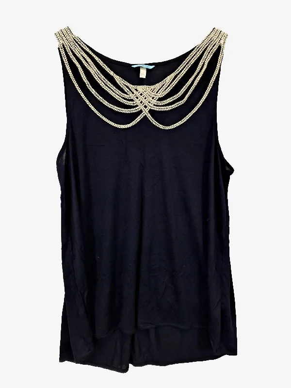 Assorted Brands Draped Neckline Tank Top Size M sequin tank top