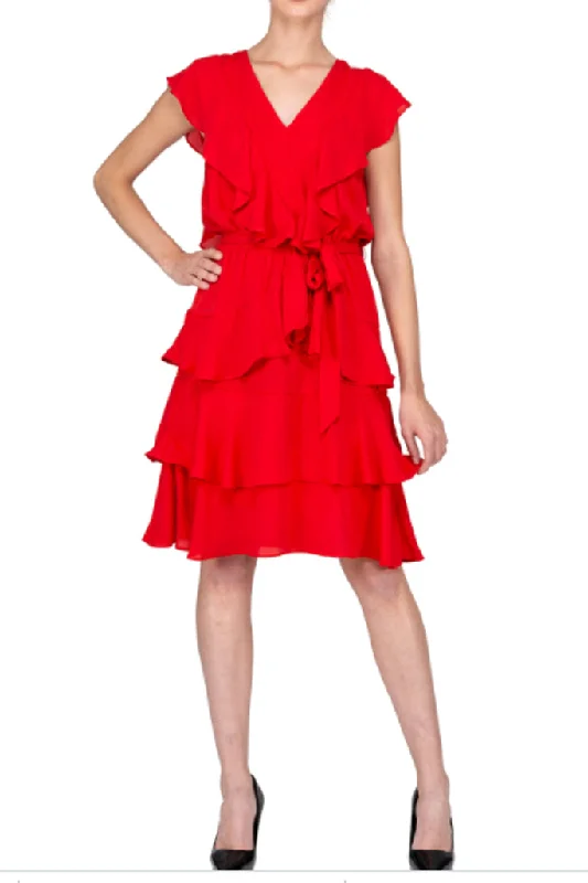 Y.A.S -  Mini Ruffle Dress Tunics Practical easy-care