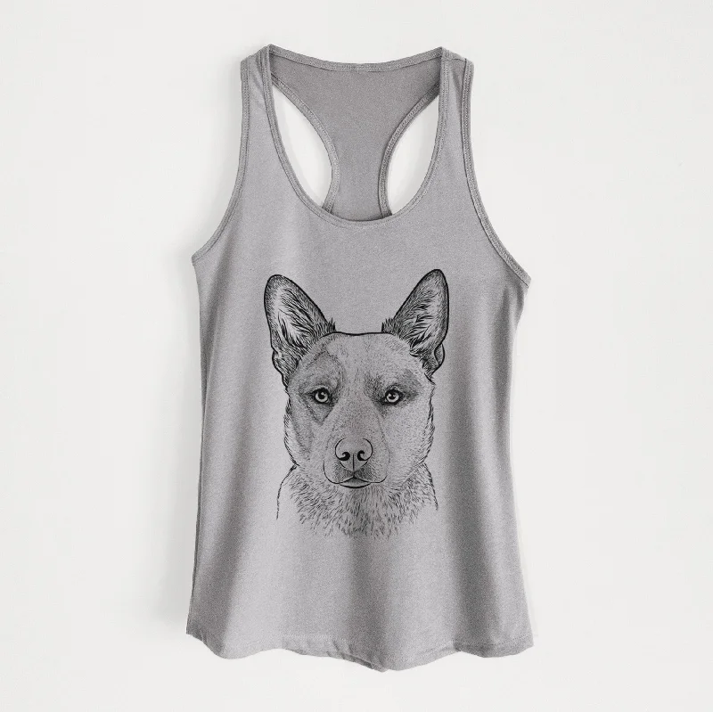 Snap the Australian Cattle Dog - Women's Racerback Tanktop soft tank top