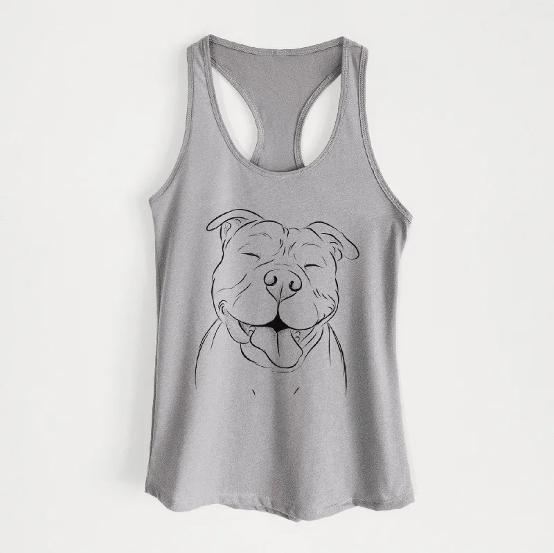 Floki the American Bully - Women's Racerback Tanktop crossback tank top