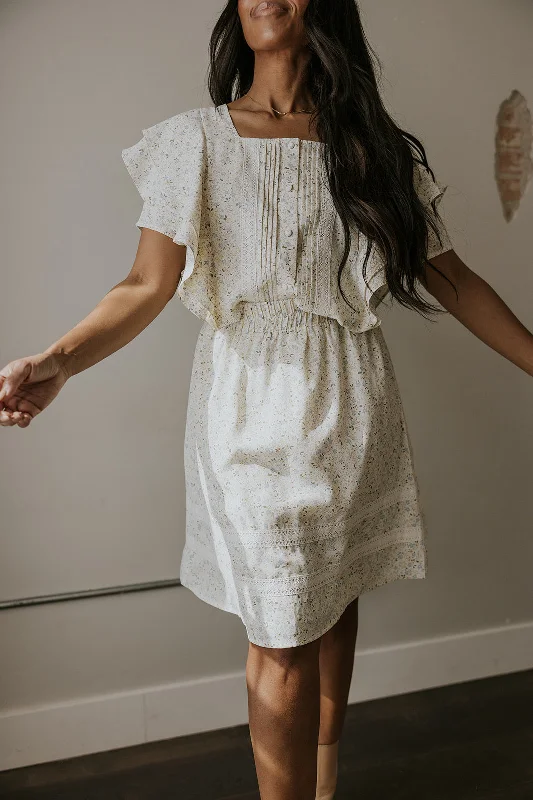 SALT Liliane Lace Trim Detail Skirt velvet skirt sumptuous