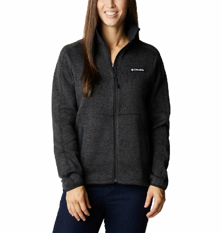 Columbia Womens Sweater Weather Fleece Full Zip Jacket Iron Safe Non-Iron Wrinkle Free