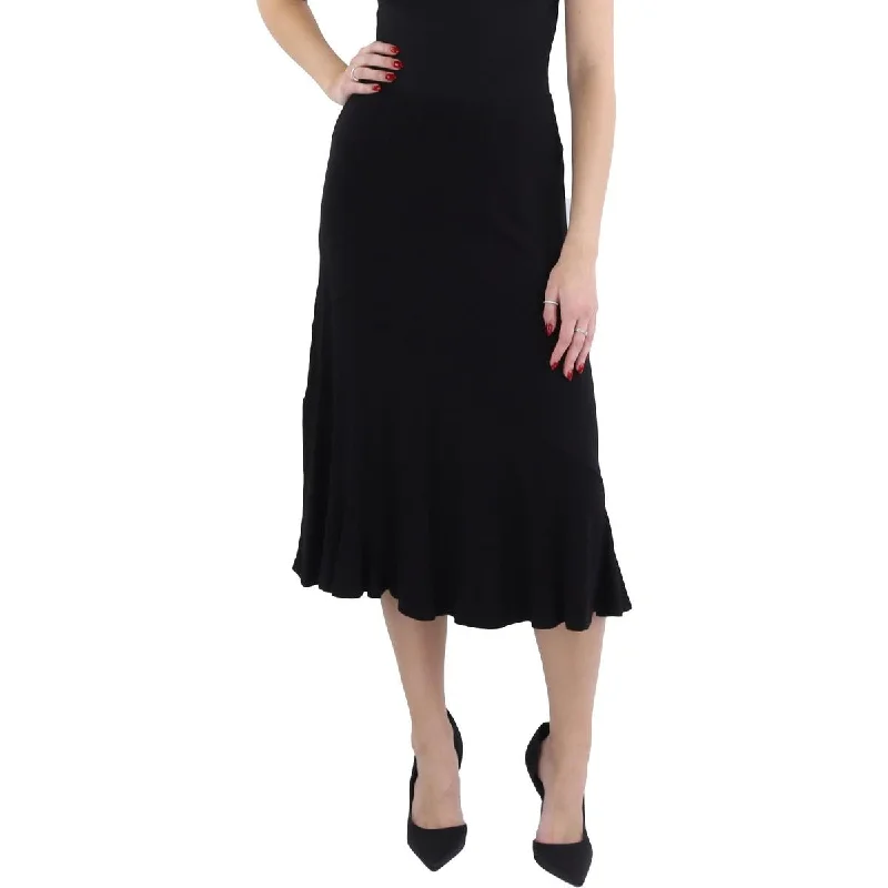 Donna Karan Womens Office Mid-Calf Midi Skirt lace skirt romantic