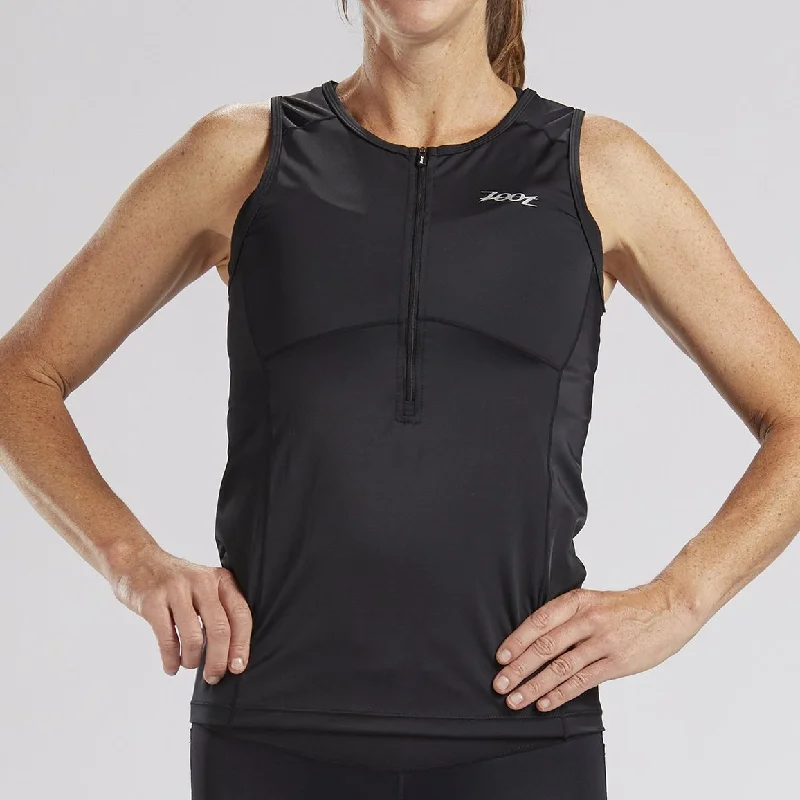 ZOOT WOMEN'S CORE TRI TANK - BLACK comfortable tank top