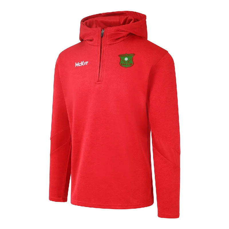 Mc Keever Graigue Cullen GAA Core 22 1/4 Zip Hoodie - Adult - Red Hoodie with Mesh Breathable Sporty