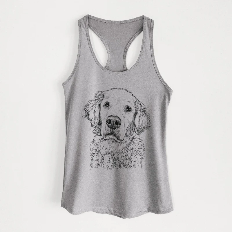 Loganator the Golden Retriever - Women's Racerback Tanktop breathable tank top