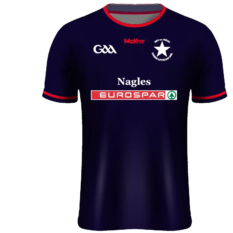 Mc Keever Bruff GAA, Limerick Playing Jersey - Adult - Navy Player Fit Mustard Yellow Jersey Tee