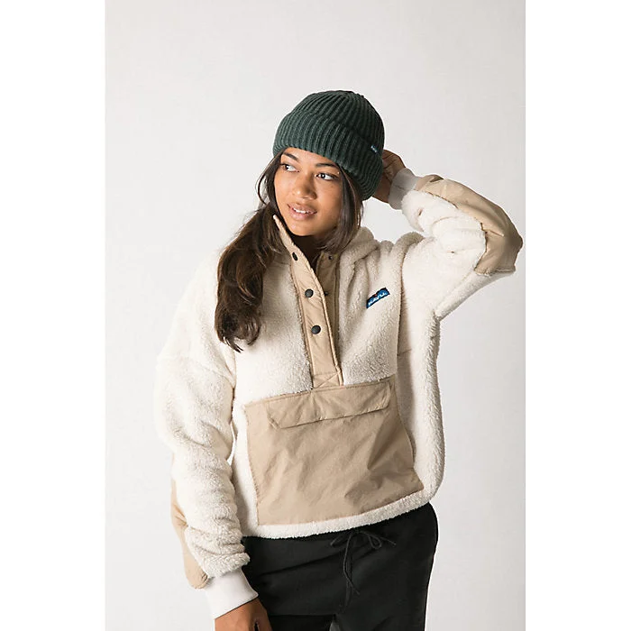 Women's Kavu | Moon Ridge Pullover Hoodie | Chalk Hoodie with Batwing Sleeves Loose Dramatic