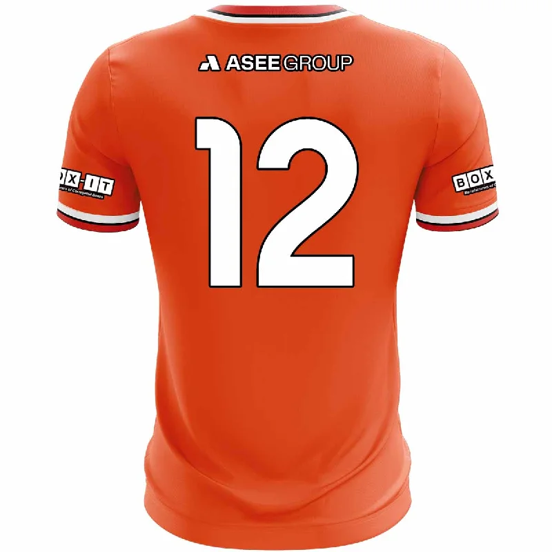 Mc Keever Armagh GAA Numbered Home Jersey - Adult - Orange Player Fit Sophisticated Jersey Tee