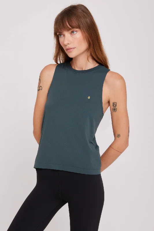 Spiritual Gangster Womans Elevate Seamless Muscle Tank lemon yellow tank