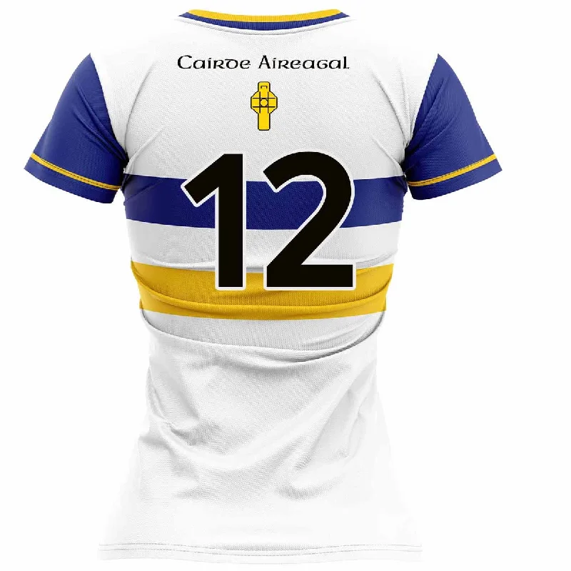 Mc Keever Errigal Ciaran Numbered Playing Jersey - Womens - White Designer Jersey Tee