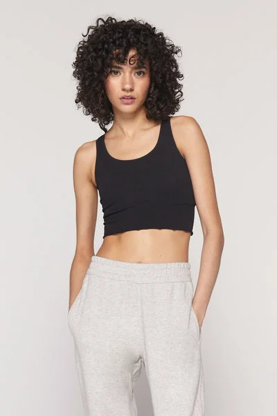 Amor Seamless Crop Tank sage tank top