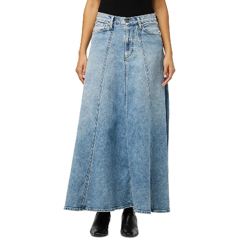 Joe's Womens Maxi Wide Bottom Maxi Skirt high waist skirt