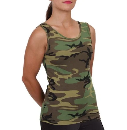 Rothco Womens Camo Stretch Tank Top spandex blend tank