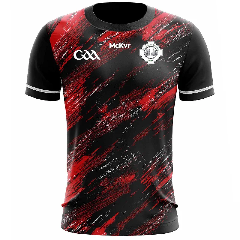 Mc Keever Ballincollig GAA Training Jersey - Adult - Black/Red Maximalist Jersey Tee