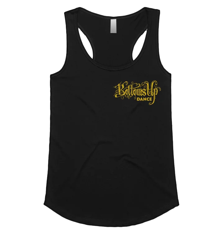 BOTTOMS UP - 'Logo' Ladies Scoop Bottom Tank grey tank top