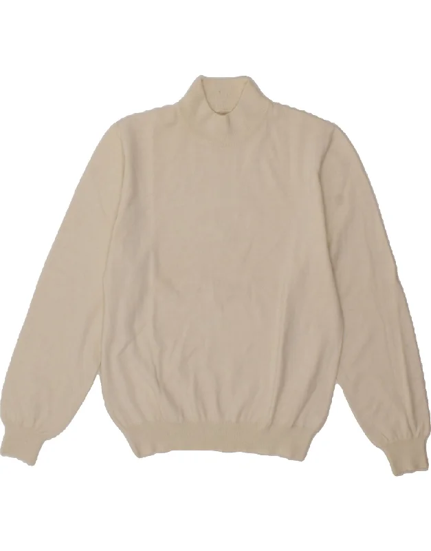 VINTAGE Womens Turtle Neck Jumper Sweater UK 10 Small White Anti-Pilling Anti-Shrink Durable VINTAGE Womens Turtle Neck Jumper Sweater UK 10 Small White Anti-Pilling Anti-Shrink Durable