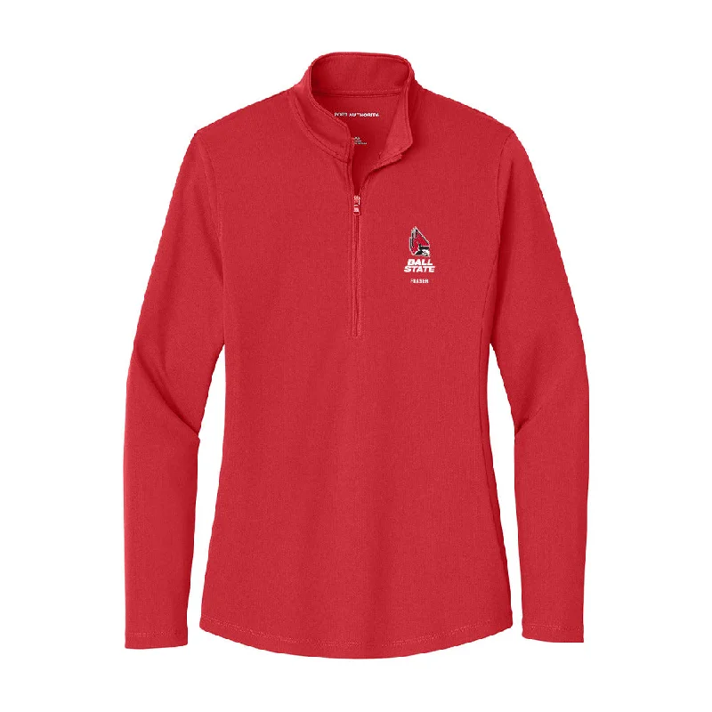 Ball State - NCAA Women's Soccer : Kaitlyn Fraser - Women's Lightweight Quarter Zip Jacket Lace Jacket Ribbed Jacket Sequined Jacket Ball State - NCAA Women's Soccer : Kaitlyn Fraser - Women's Lightweight Quarter Zip Jacket Lace Jacket Ribbed Jacket Sequined Jacket