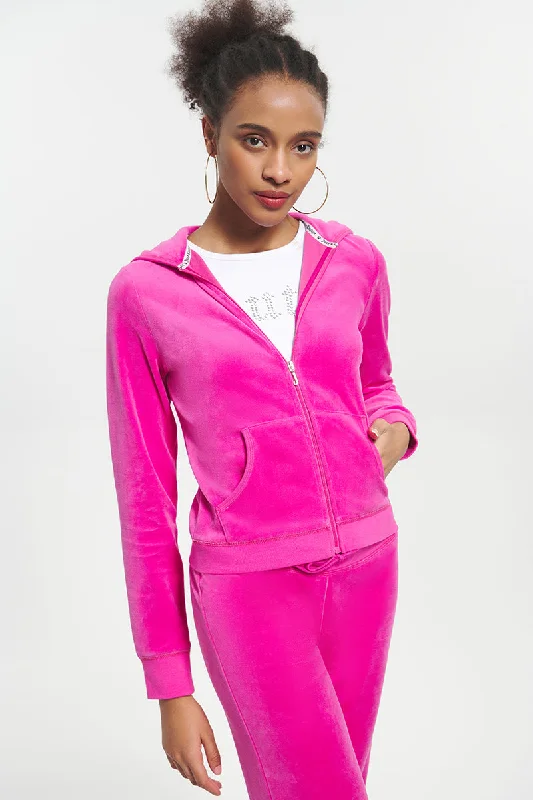 Classic Cotton Velour Hoodie Hoodie with Monochrome Minimalist Simple