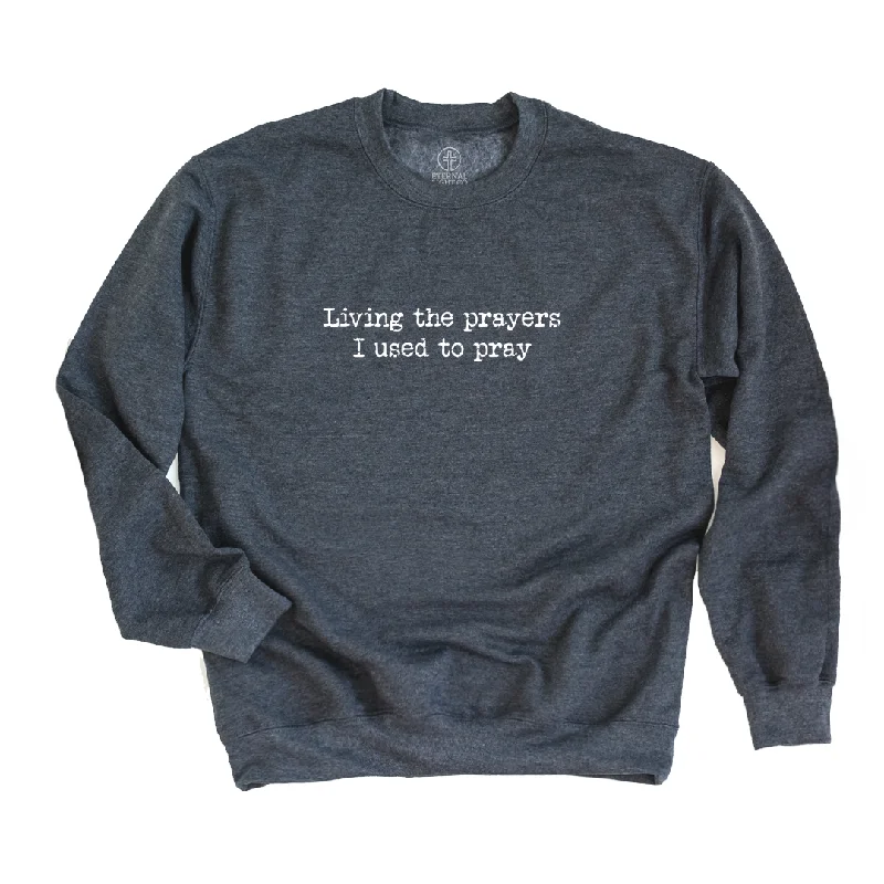 Living The Prayers Sweatshirt Hoodie with Neon Bright Vibrant