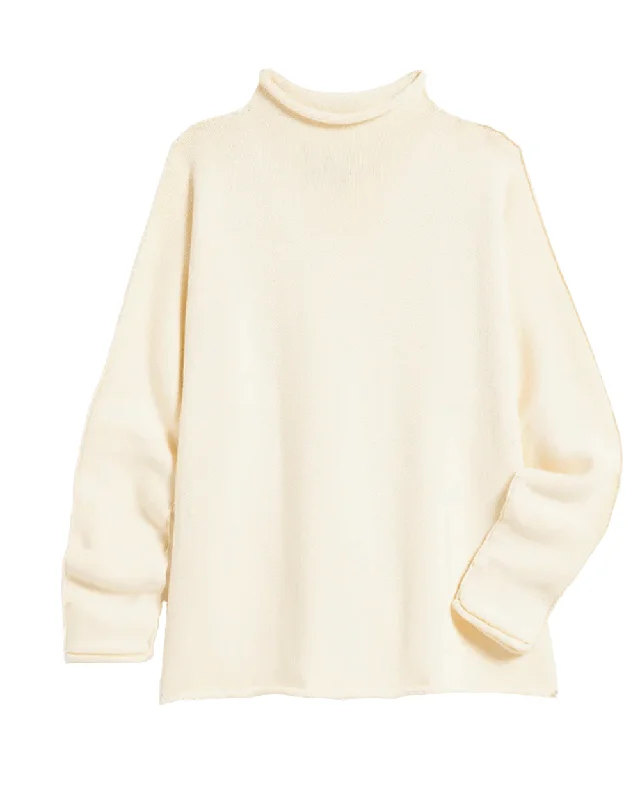 Cream Monterey Knitted Sweater Cable Knit Ribbed Knit Lace Knit