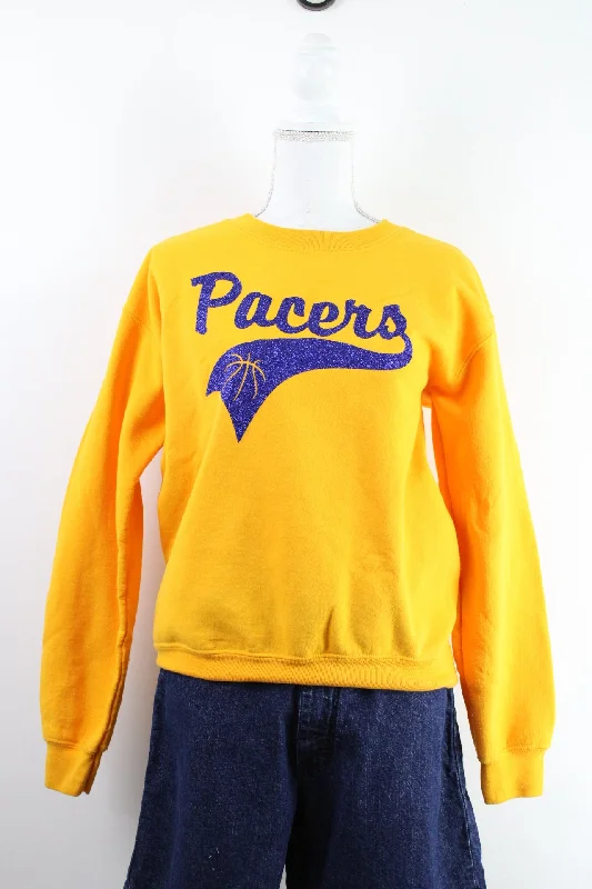 Vintage Pacers Sweatshirt (S) Hoodie with Lace Feminine Delicate