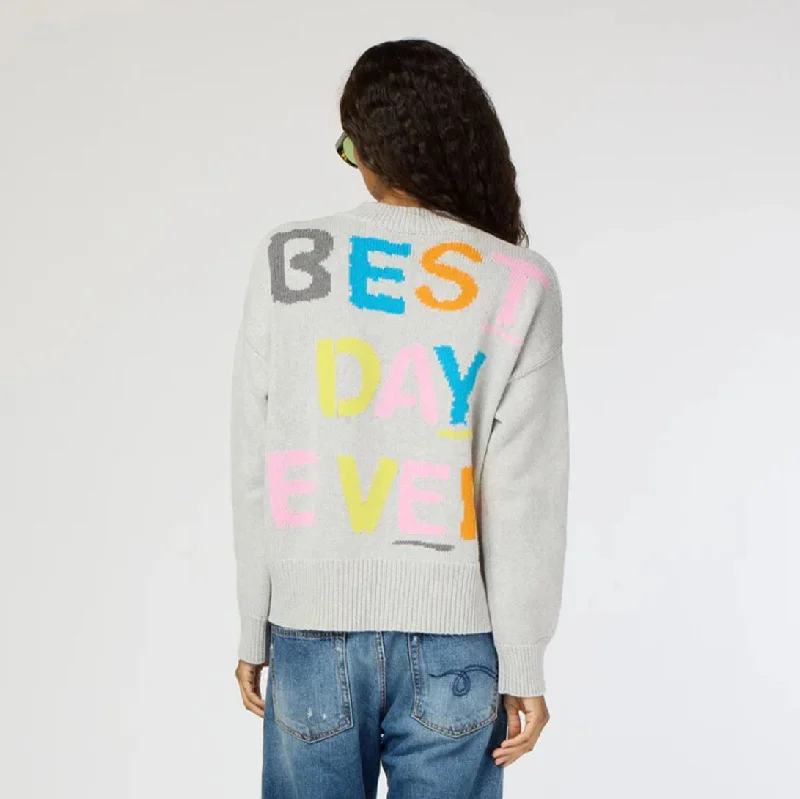 Kerri Rosenthal Benton Best Day Ever Sweater Faux Fur Fabric Real Fur Fabric Shearling Fabric