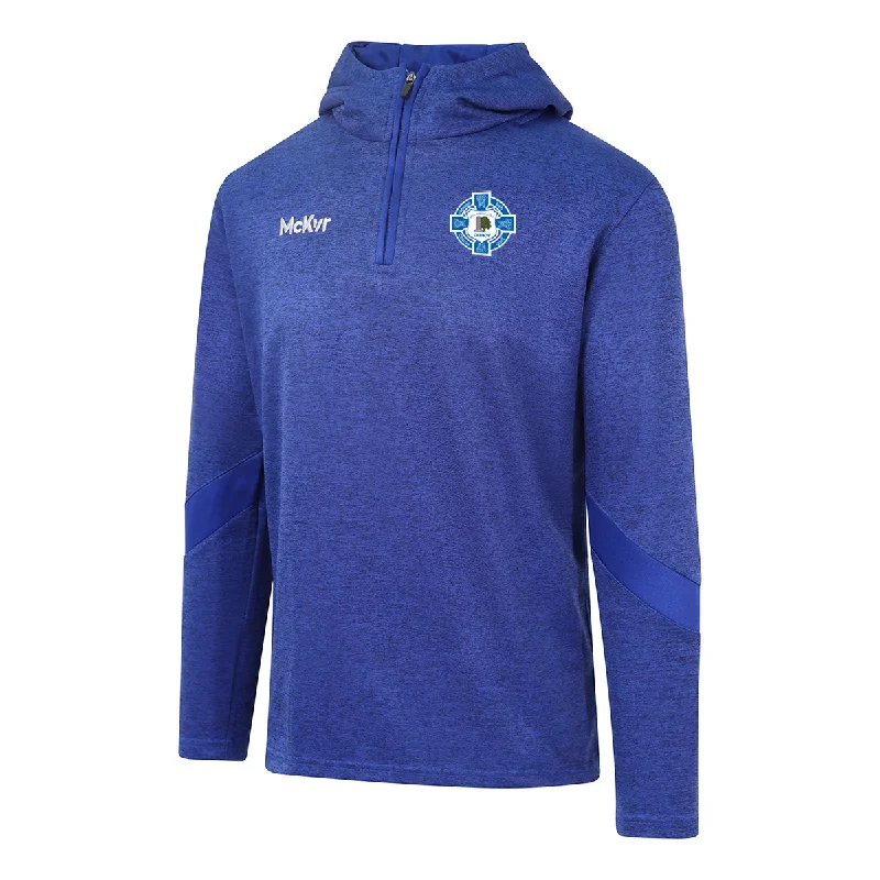 Mc Keever Glen Rovers Armoy Core 22 1/4 Zip Hoodie - Adult - Royal Hoodie with Crew Neck Simple Timeless