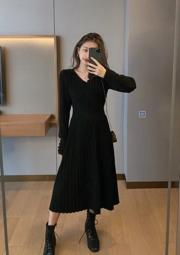 Black Midi Dress