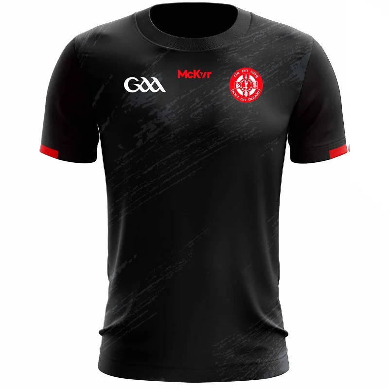 Mc Keever Tir na nOg GAA Sublimated Jersey - Adult - Black Player Fit Vintage Jersey Tee