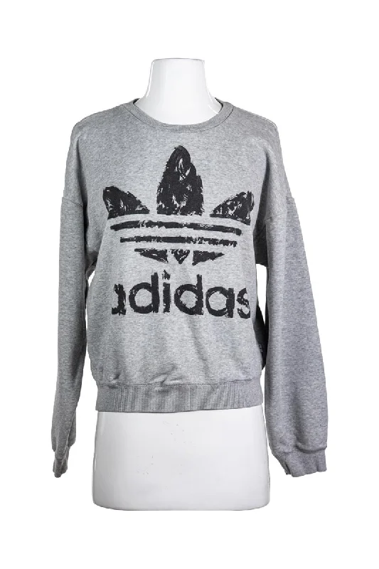 Adidas Sweatshirt Hoodie with Snap Buttons Easy Quick