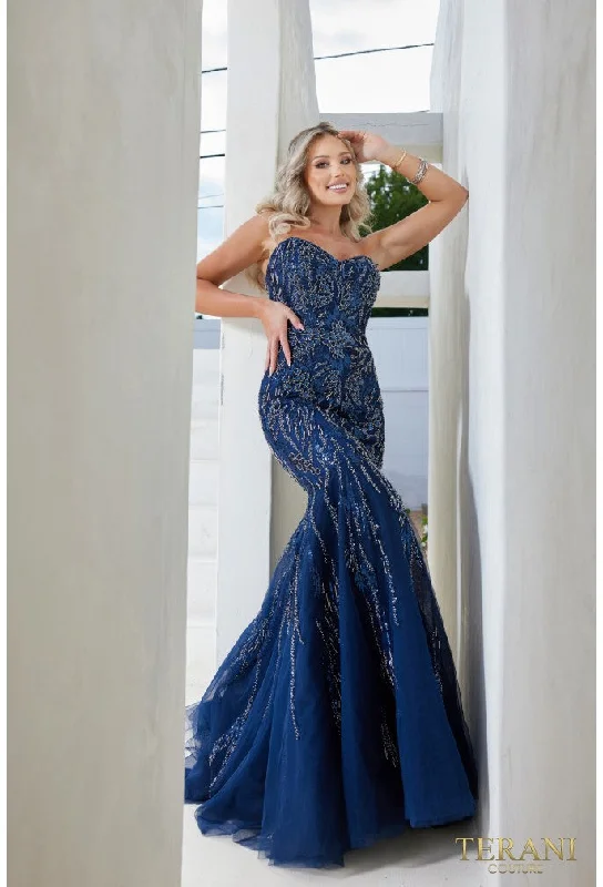 Terani Couture 241P2219 beaded strapless dress