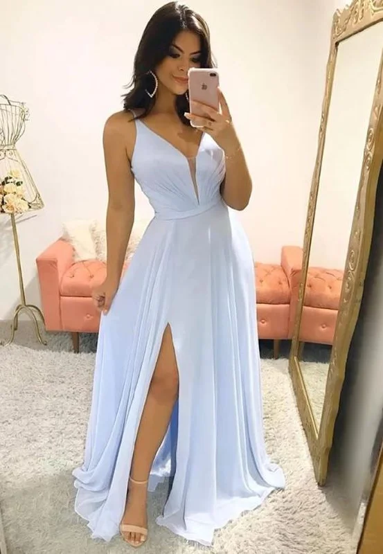 New Style Prom Dress with Slit, Pageant Dress, Evening Dress, Dance Dresses, Graduation School Party Gown C90 New Style Prom Dress with Slit, Pageant Dress, Evening Dress, Dance Dresses, Graduation School Party Gown C90