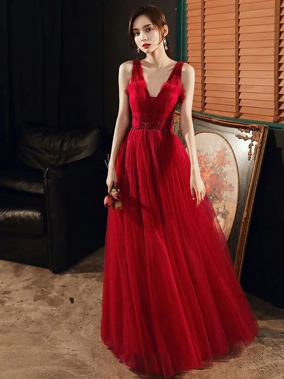 Fashion Red Evening Dresses C1352