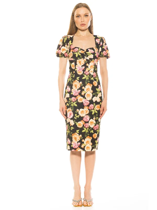 BLK FLORALS PRINT