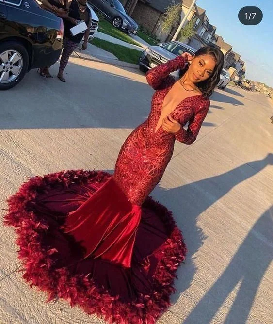 red prom dresses 2020 sparkly feather mermaid long sleeve deep v neck evening dresses formal dresses cg7941 red prom dresses 2020 sparkly feather mermaid long sleeve deep v neck evening dresses formal dresses cg7941