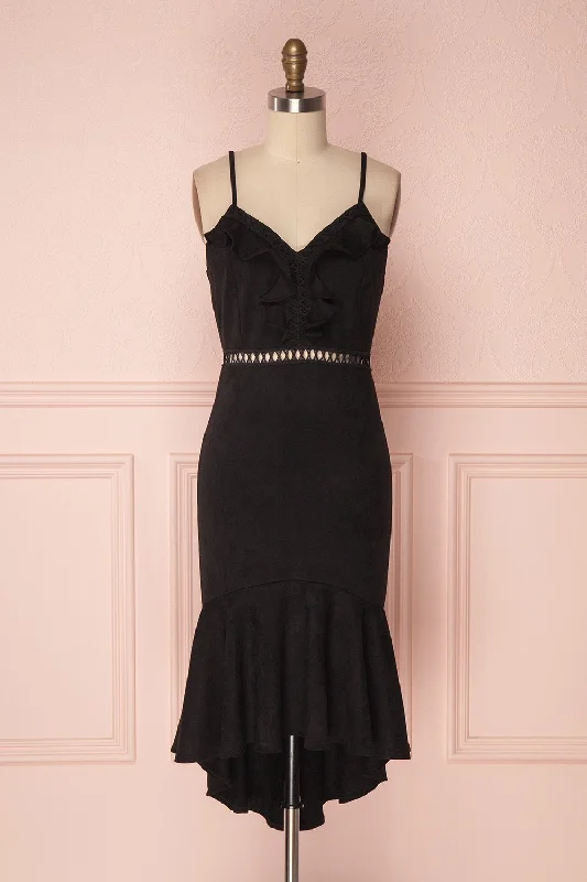 Auzrial | Black Velvet Dress