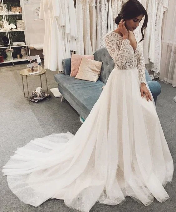long prom dress, white evening dress  cg7497