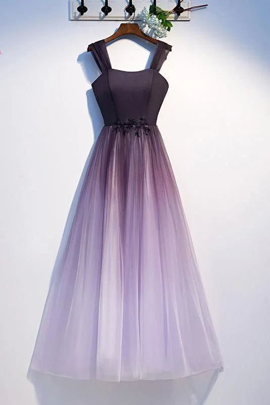 Unique A Line Ombre Purple Beading Prom Dresses with Lace up, Long Dance Dresses cg7983 Unique A Line Ombre Purple Beading Prom Dresses with Lace up, Long Dance Dresses cg7983