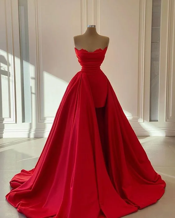 Red prom dress Evening Gown Pageant Dress C1301