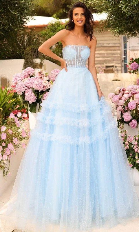 Amarra 88794 - Illusion Corset A-Line Prom Dress