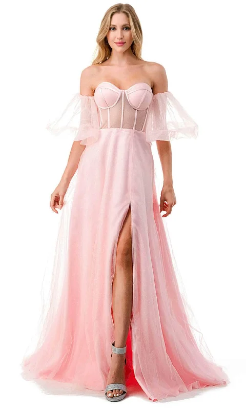 Aspeed Design L2793B - Sweetheart Illusion Corset Evening Gown