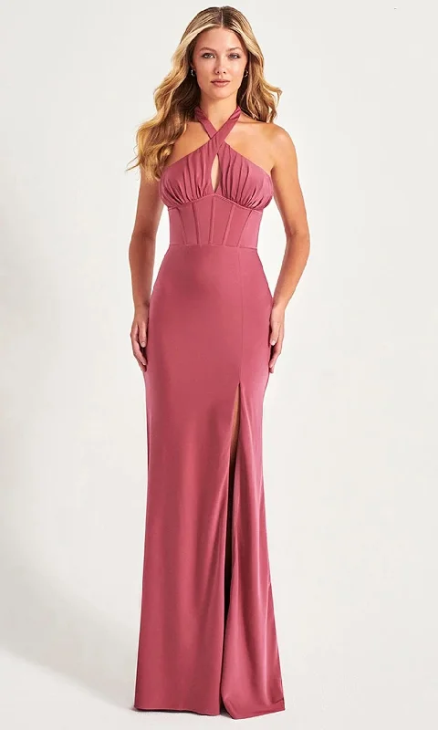Faviana 11065 - High Slit Gown