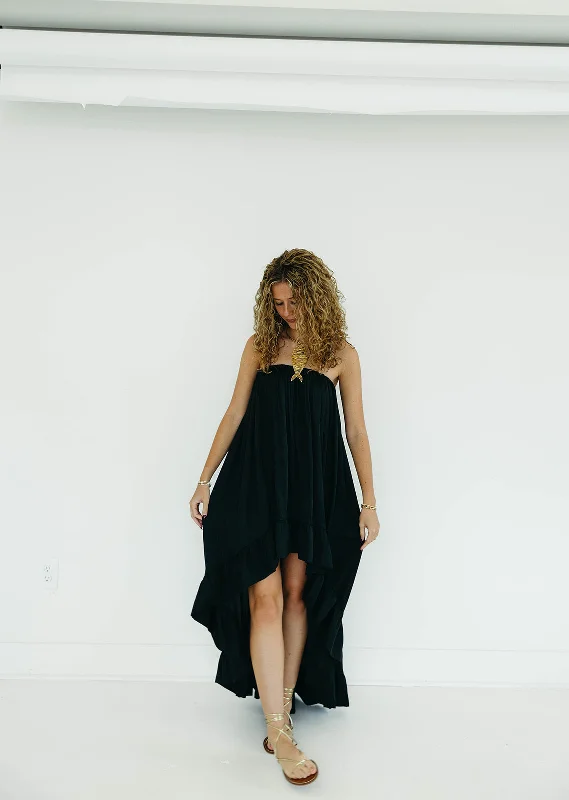 Here We Go High Low Dress - Black