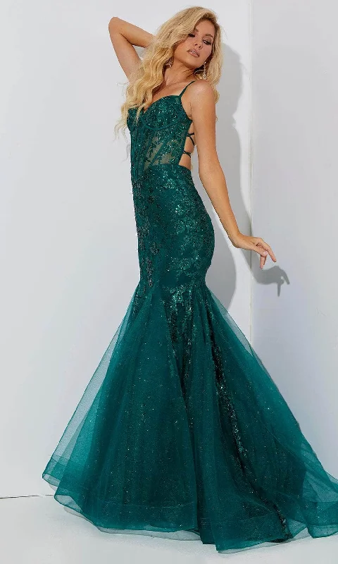 Jasz Couture 7557 - Sequin Tulle Prom Dress
