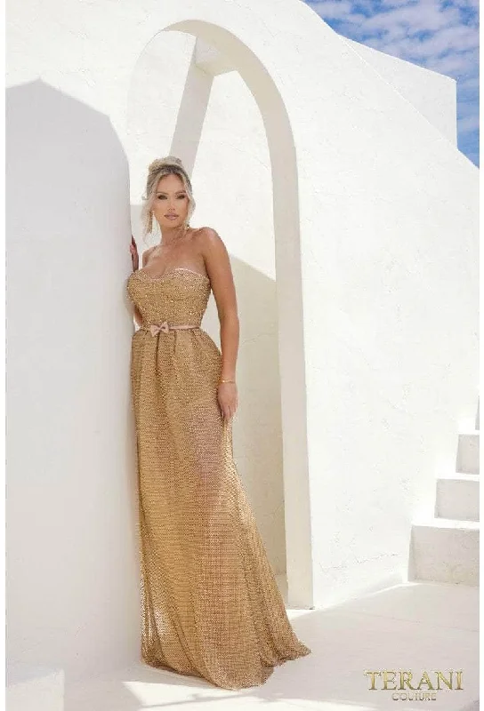 Terani Couture 241P2092 - Strapless Sweetheart Neckline Ballgown