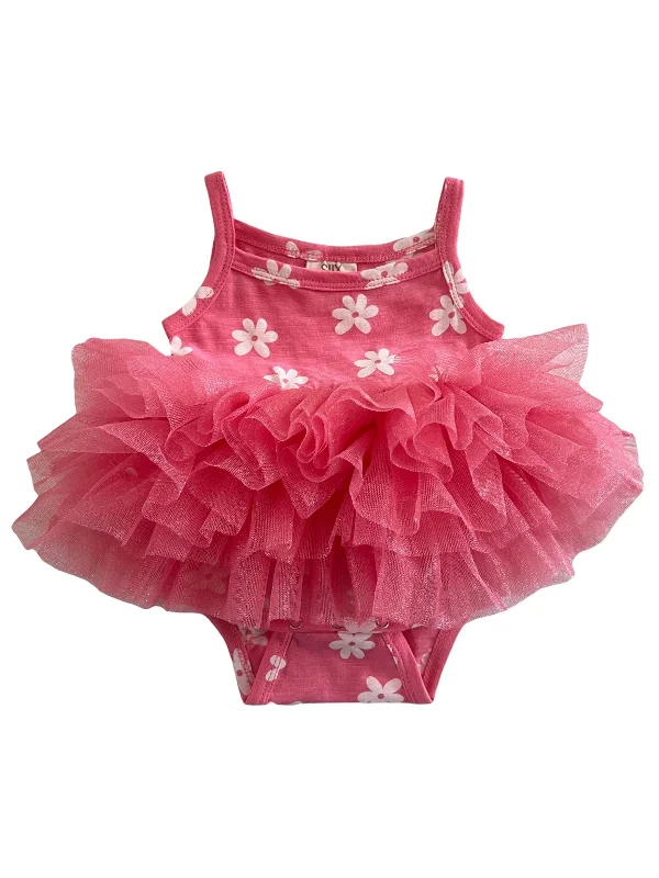 Flower / Organic Tutu Bodysuit Cozy Cotton Bodysuit