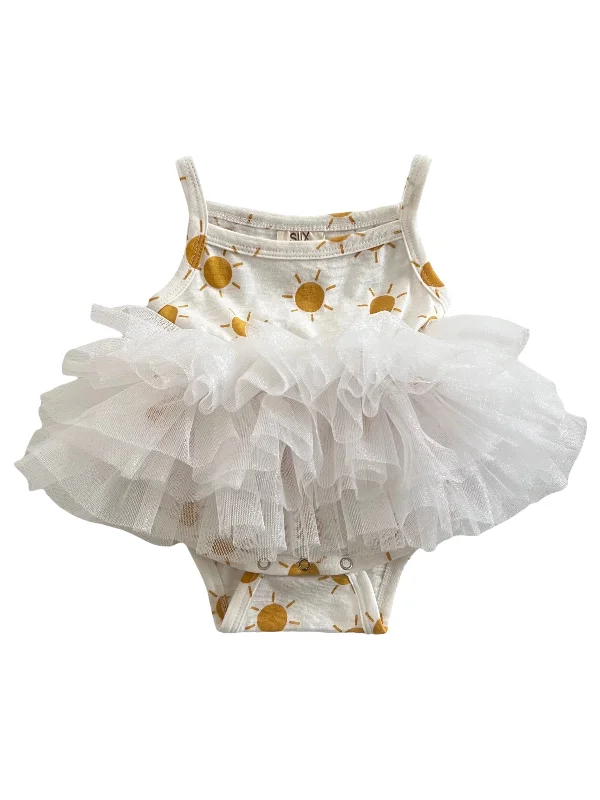 Sun / Organic Tutu Bodysuit Trendy Mesh Bodysuit